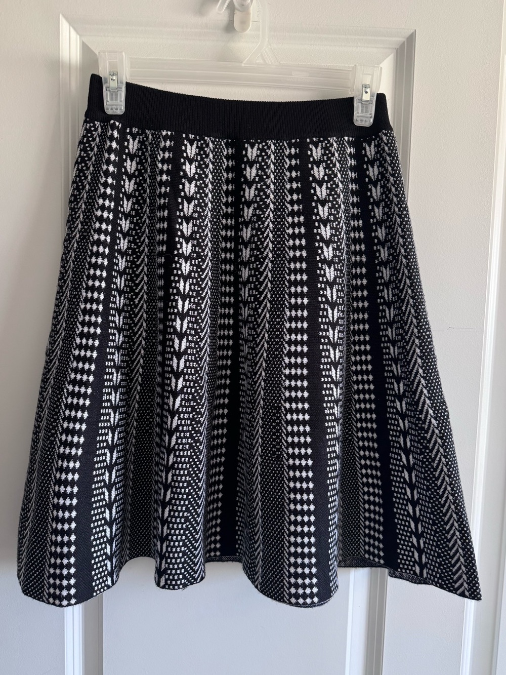 Philosophy Black and White Skater Skirt
